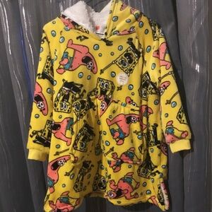 SpongeBob Sherpa lined blanket hoodie
